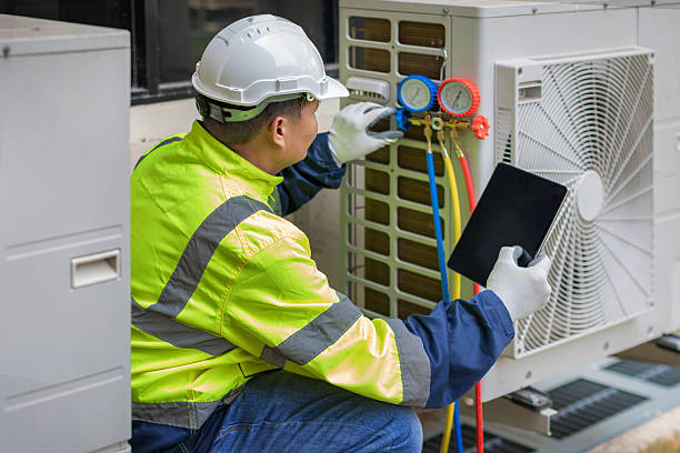 Professional Hvac Installation technician working in New Town, ND